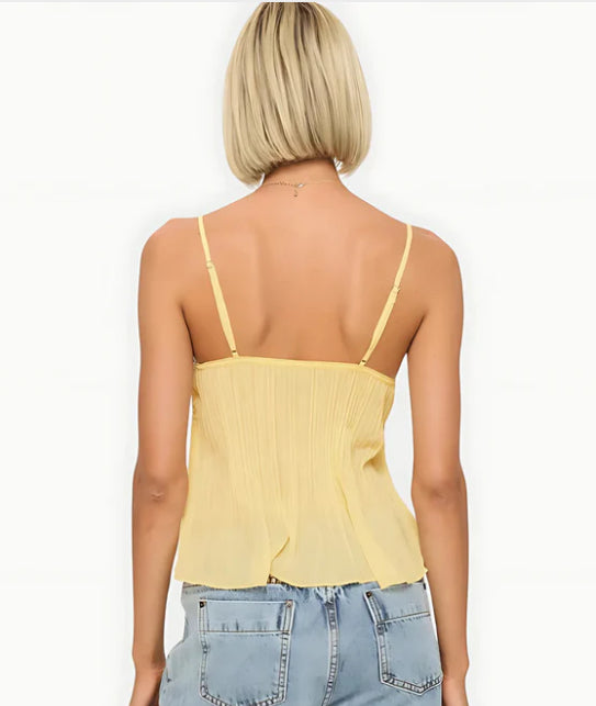 PleatPulse™ Mesh Pleat Cami