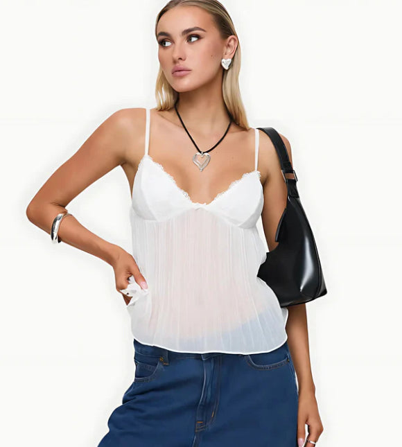 PleatPulse™ Mesh Pleat Cami